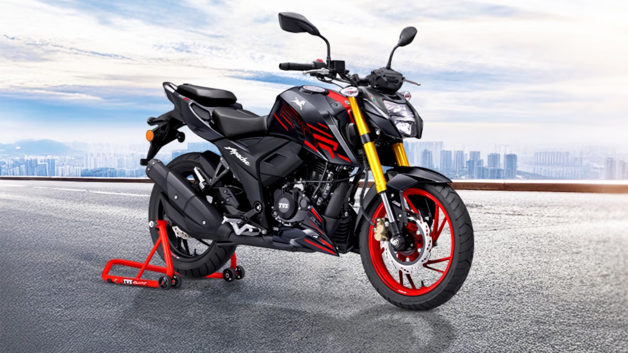TVS Apache RTR 200 4V 2026: suspensión USD, faro LED proyector y precio sorprendente
